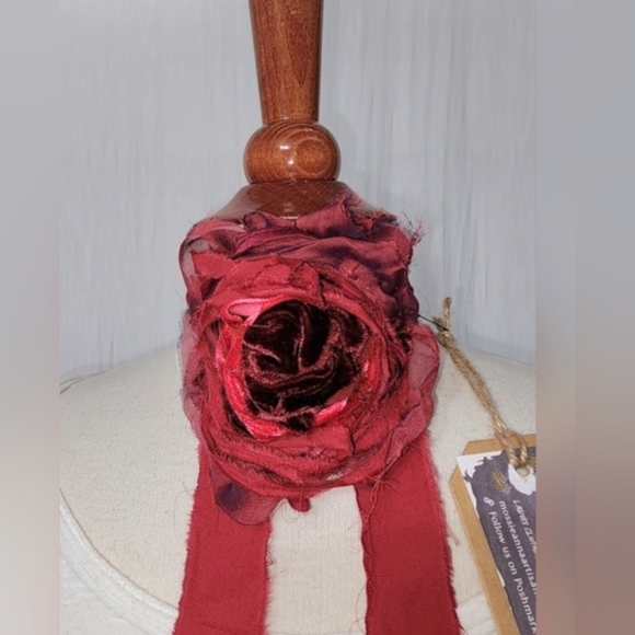 MOSSIE ANNA ARTISAN DESIGN Accessories - JABOT💕MULBERRY JAM💕 OOAK MOSSIE ANNA ARTISAN DESIGN